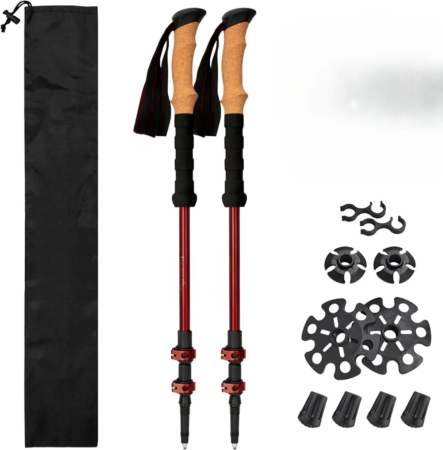 Trekking Poles for Hiking and Walking - Lightweight 7075 Aluminum