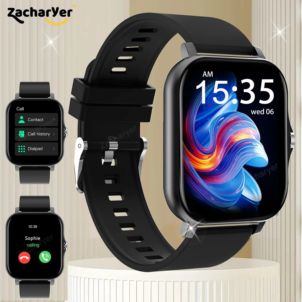 Smart Watch Bluetooth Call Smartwatch Touch Dial Fitness Tracker