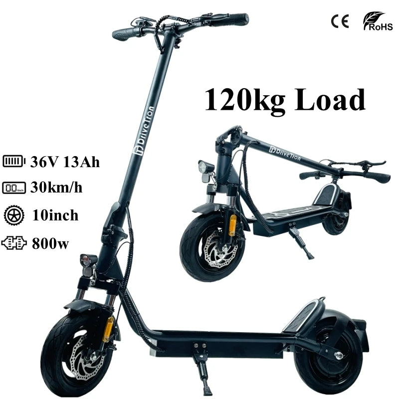 800W 10inch 18mph Fast Suspension Adult Foldable Electric Bike
