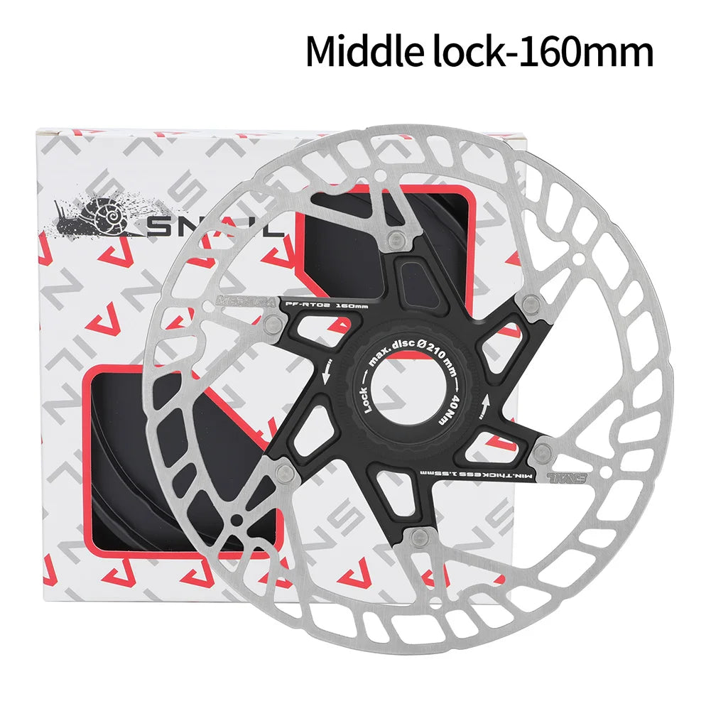 Bicycle Center Lock Disc Rotor Bike Brake Rotor Strong Heat Dissipation Floating Rotor 160mm MTB Road Accessories