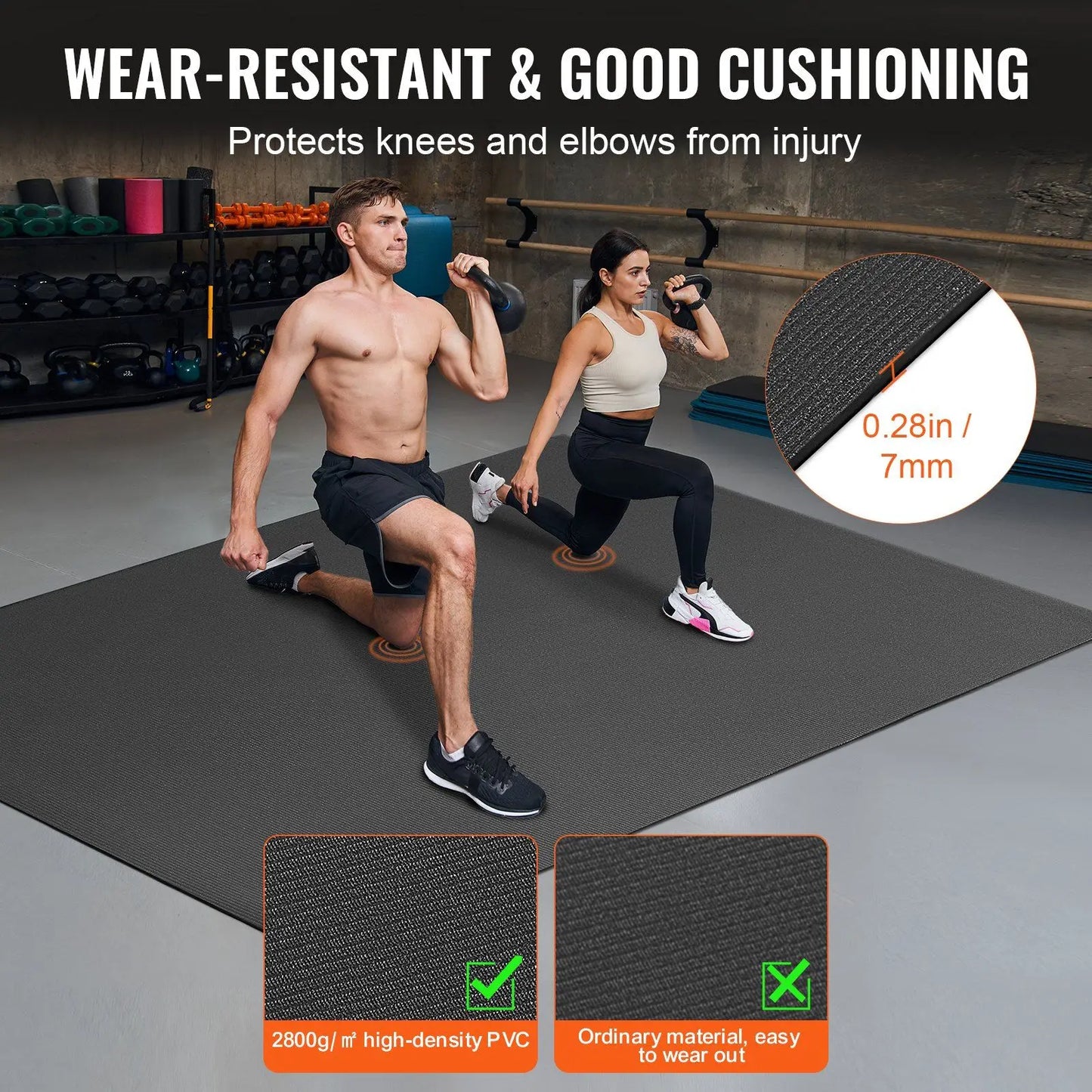 Exercise Mat, Non Slip High Density Premium Yoga Mat
