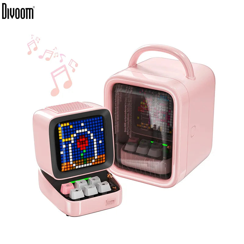 Divoom Ditoo-Pro Retro Pixel Art Bluetooth Portable Speaker Alarm Clock DIY LED Display Board Cute Gift Home Light Decoration