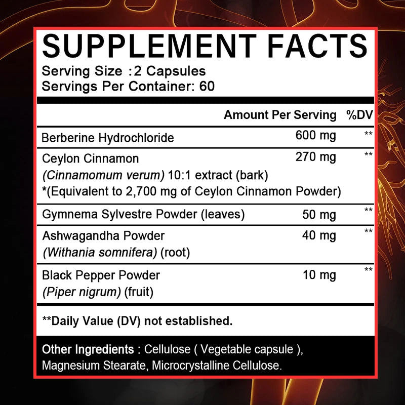 Berberine and Ceylon Cinnamon Supports Joints and Health