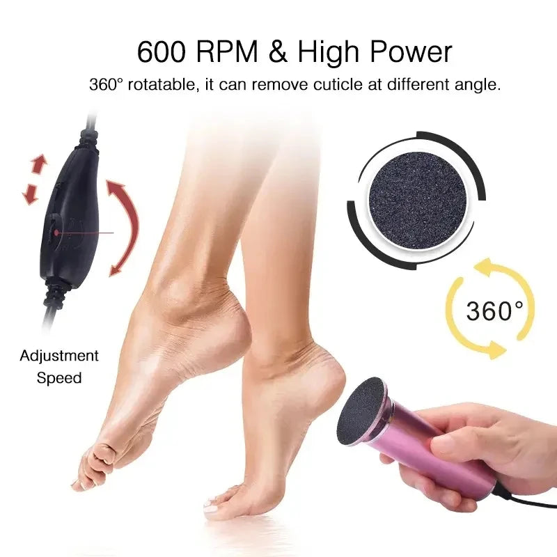 Electronic Foot File Pedicure Sander and Callus Remover