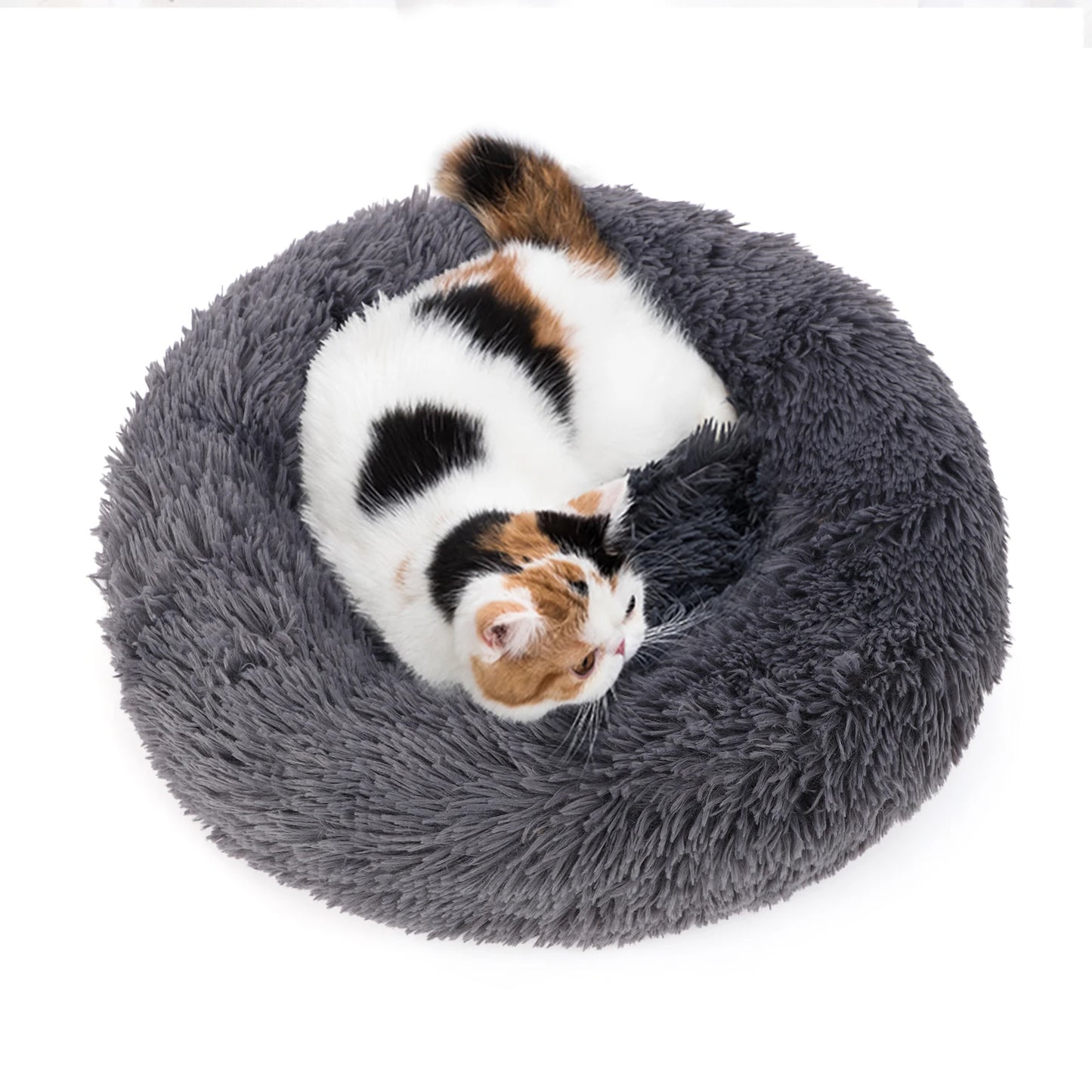 40-100cm Fluffy Pets Dogs Beds Large Round Dog Bed