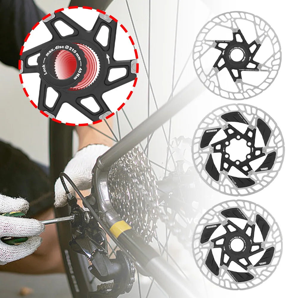 Bicycle Center Lock Disc Rotor Bike Brake Rotor Strong Heat Dissipation Floating Rotor 160mm MTB Road Accessories