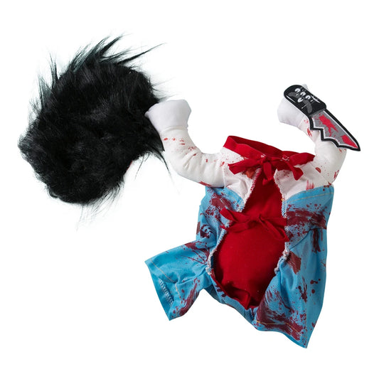 Halloween Pet Dog Clothes Dogs Holding a Knife Cosplay Costume