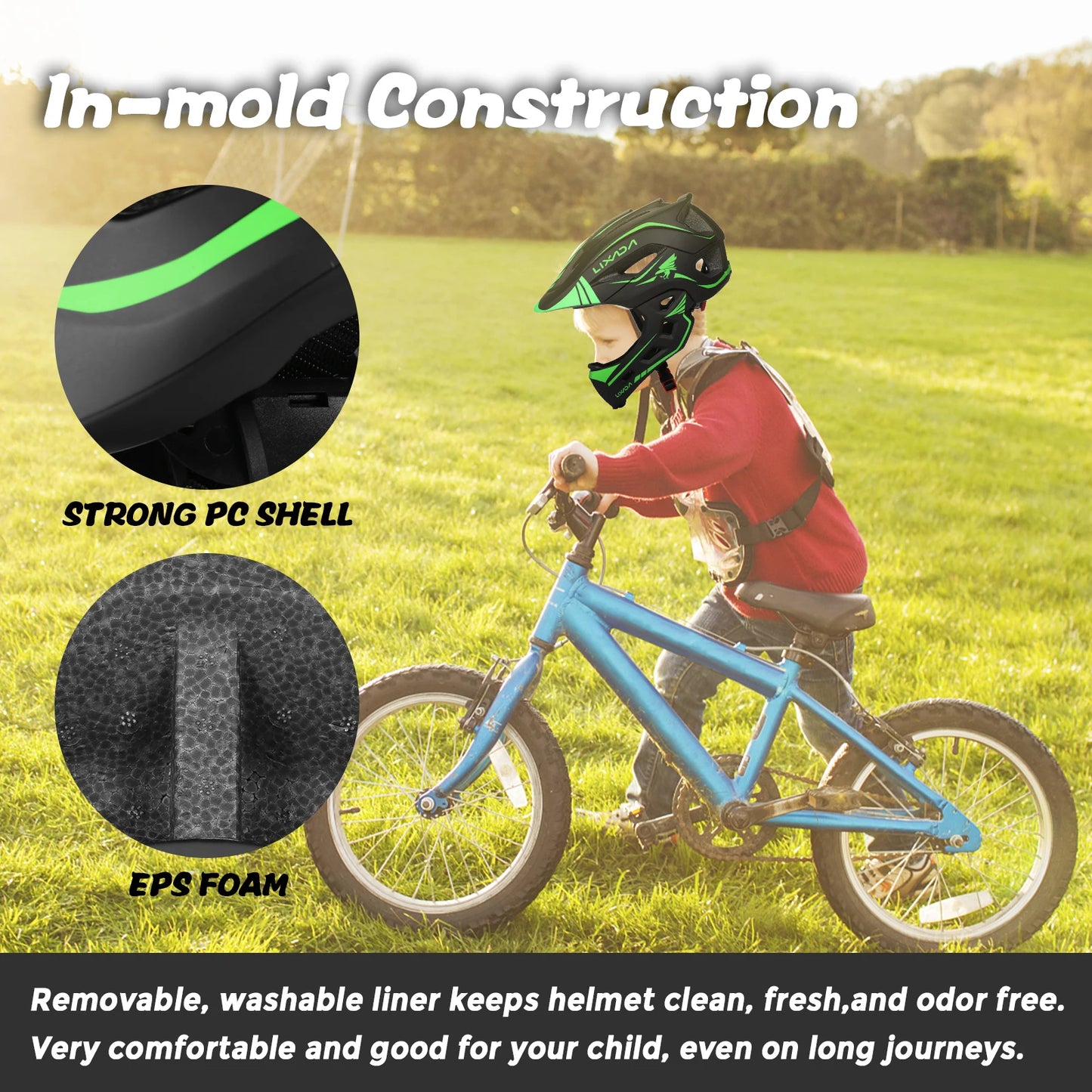 Kids Bicycle Helmet Child Sports Safety Cycling Protection Full Face Helmet Bike Roller Skating Helmet Guard