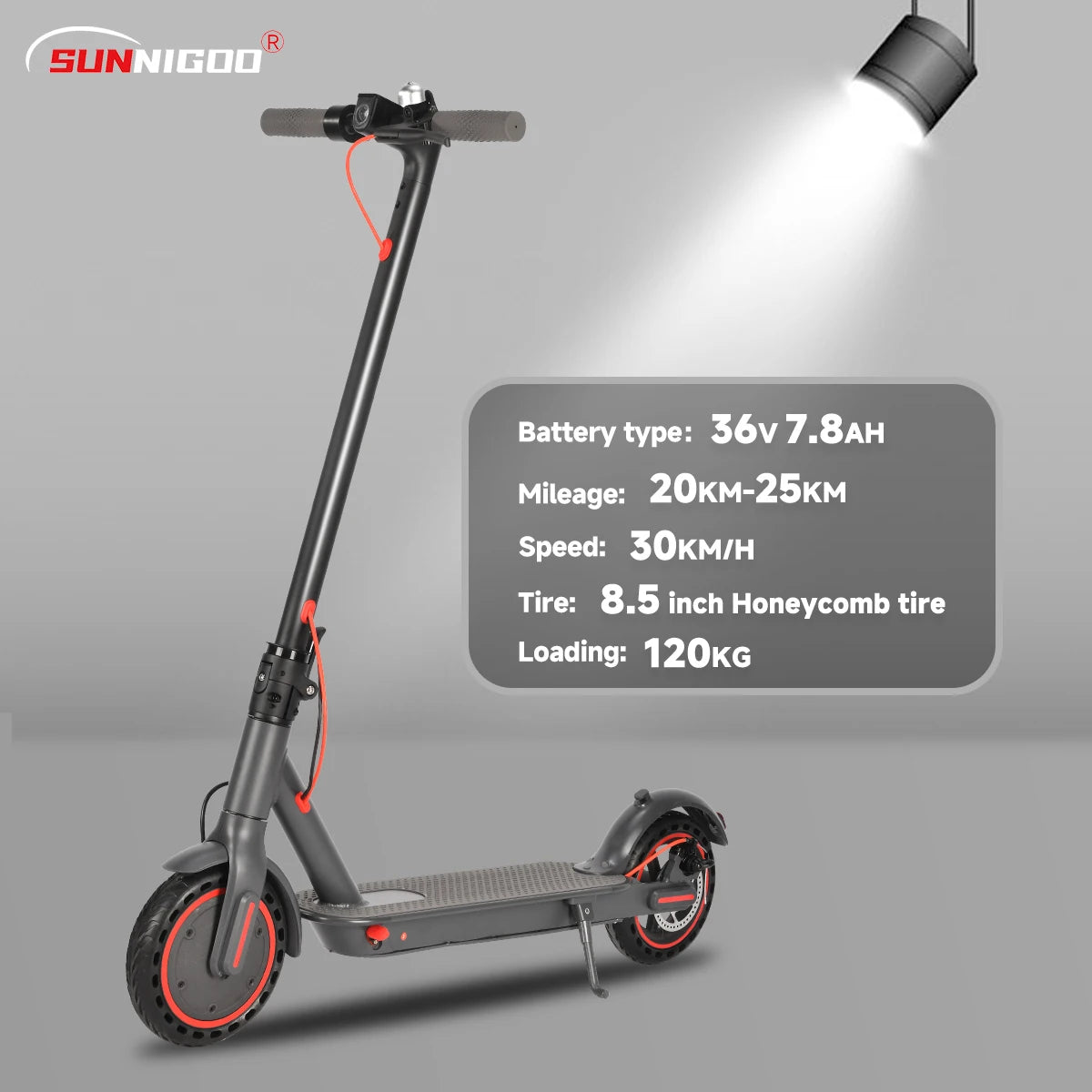 SUNNIGOO N7PRO Electric Scooter Adults Lightweight 19 Miles