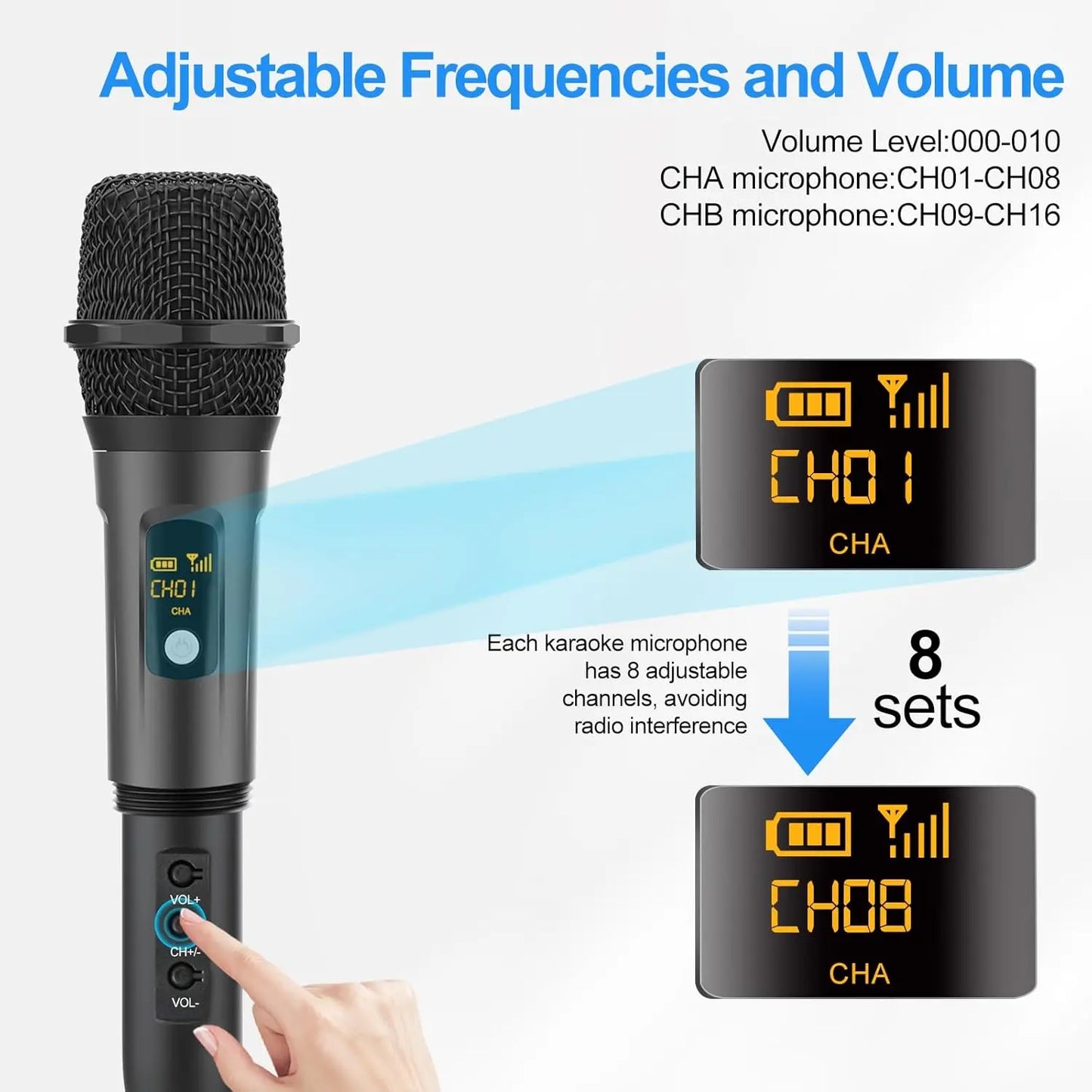 Wireless Microphones Rechargeable Aveek Karaoke Handheld Microphone