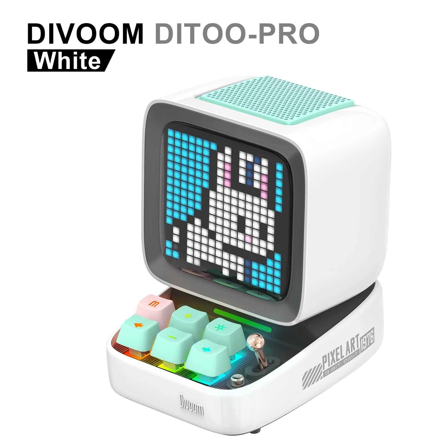 Divoom Ditoo-Pro Retro Pixel Art Bluetooth Portable Speaker Alarm Clock DIY LED Display Board Cute Gift Home Light Decoration
