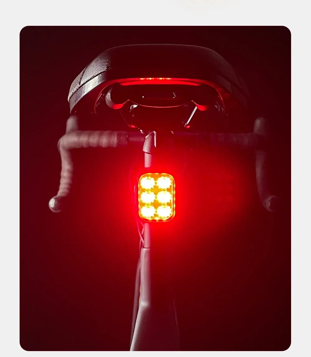 CYCLAMI 500 Lumens Bicycle Headlight Tail Light MTB Road Bike Bright Flashlight Waterproof LED 12H Type-C