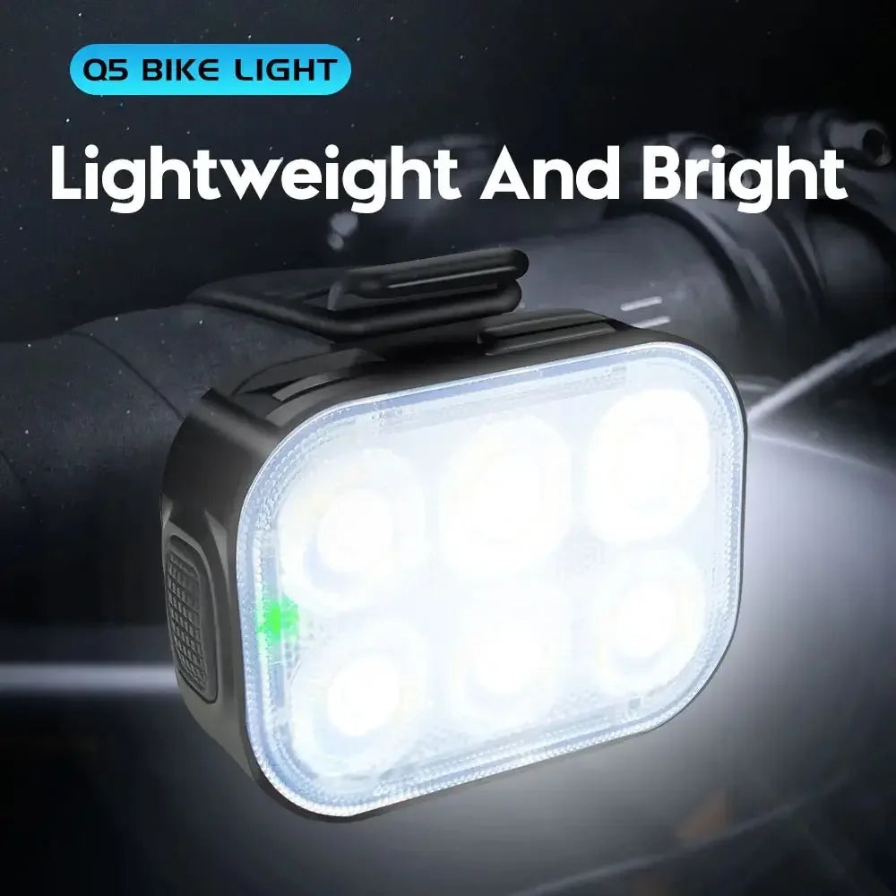 CYCLAMI 500 Lumens Bicycle Headlight Tail Light MTB Road Bike Bright Flashlight Waterproof LED 12H Type-C