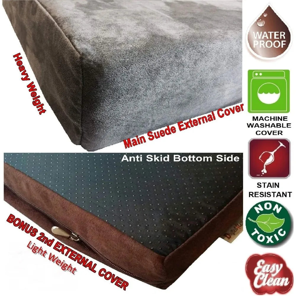 Waterproof Orthopedic Cool Memory Foam Dog Bed for Large Dogs